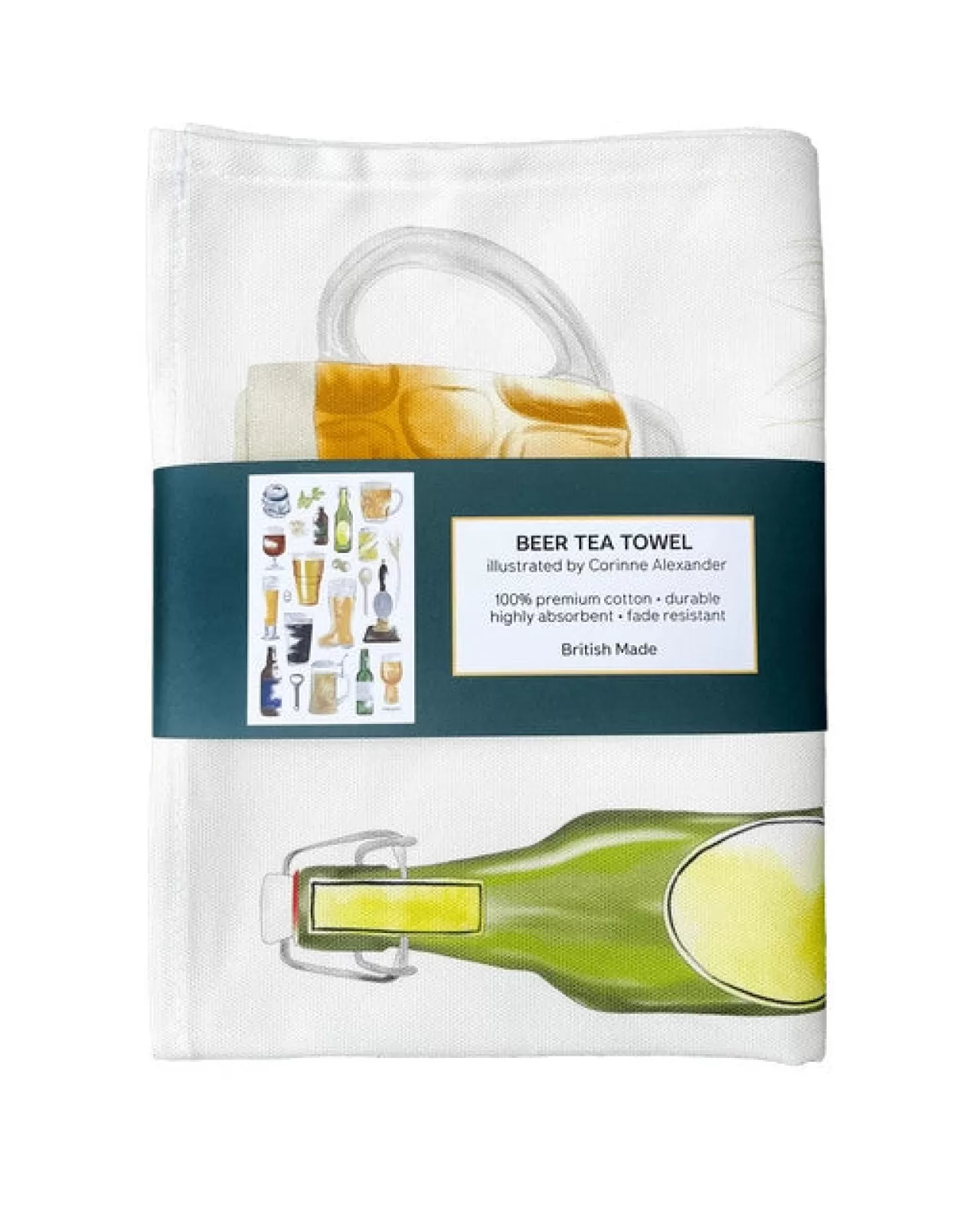 Best Sale Corinne Alexander 2023 Beer Tea Towel By