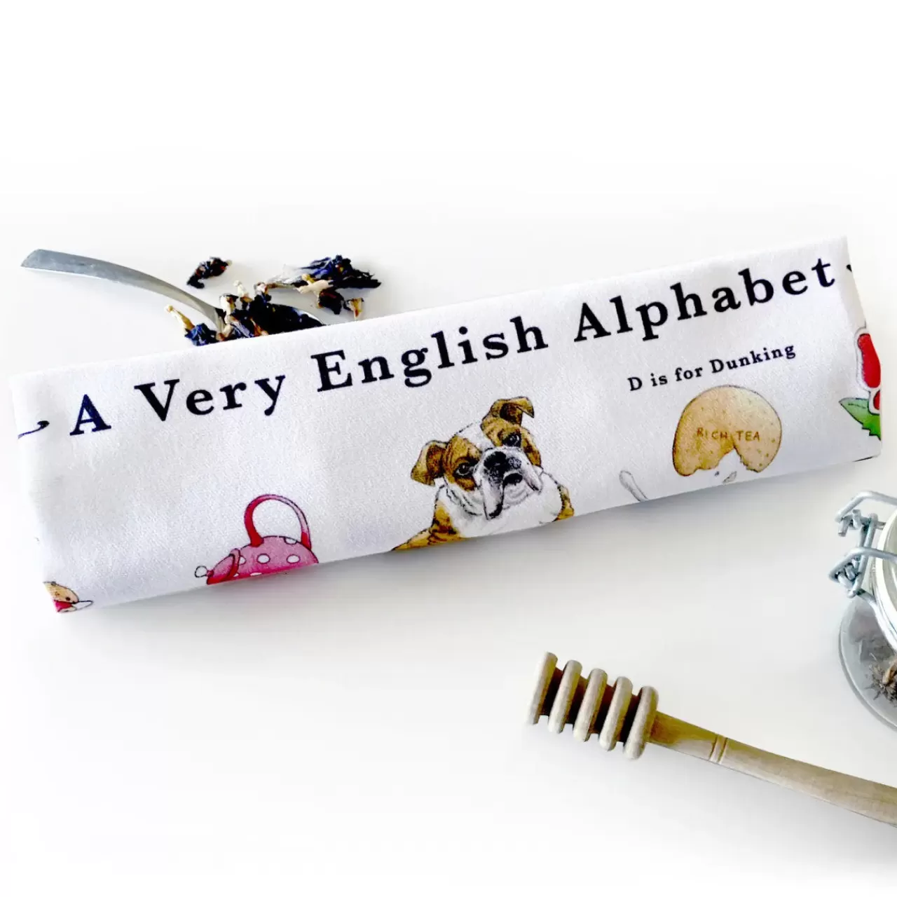 Discount Yeti A Very English Alphabet Tea Towel