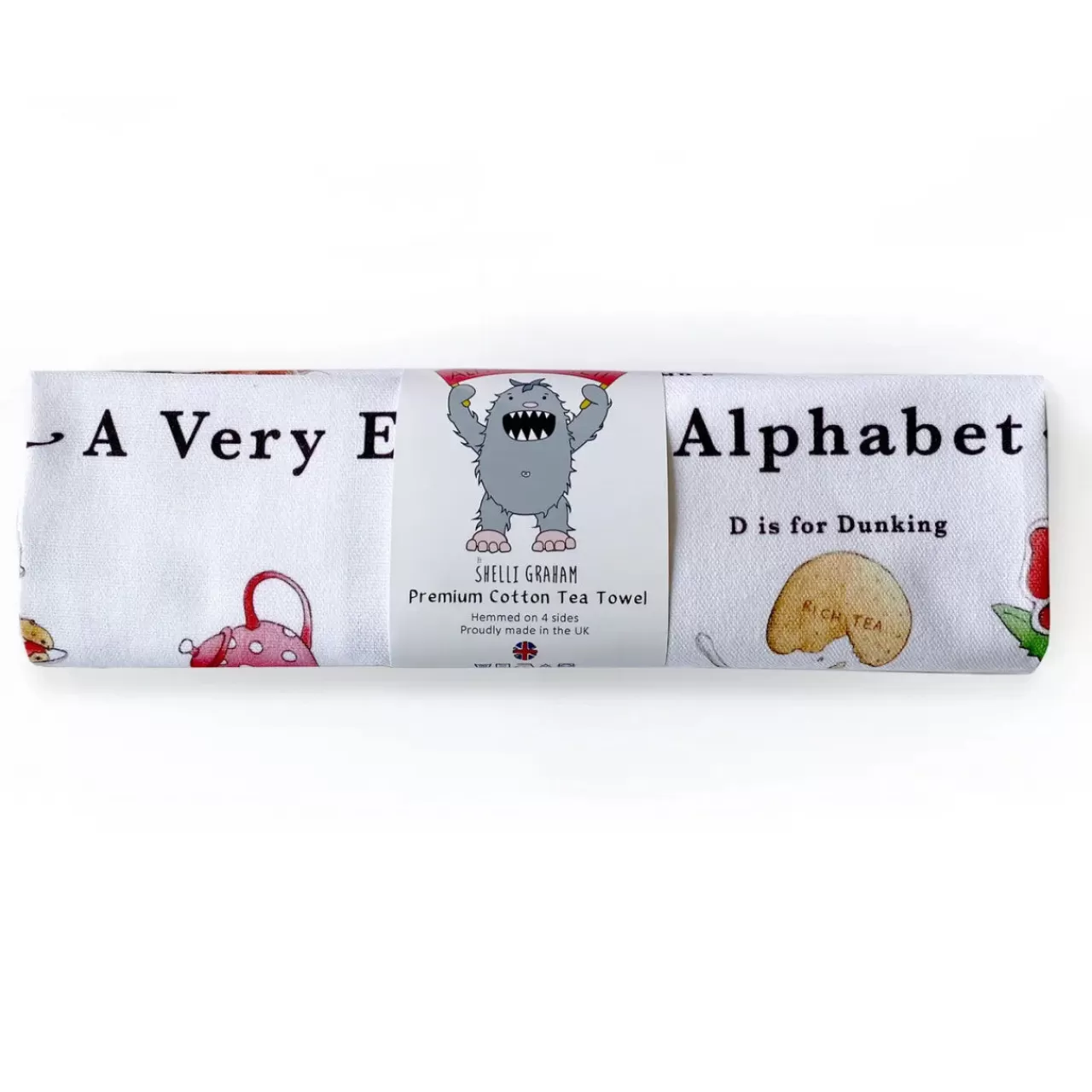 Discount Yeti A Very English Alphabet Tea Towel