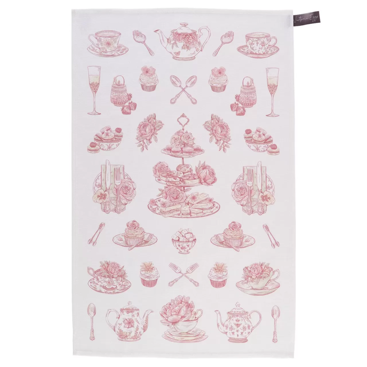 Fashion Victoria Eggs Afternoon Tea Tea Towel