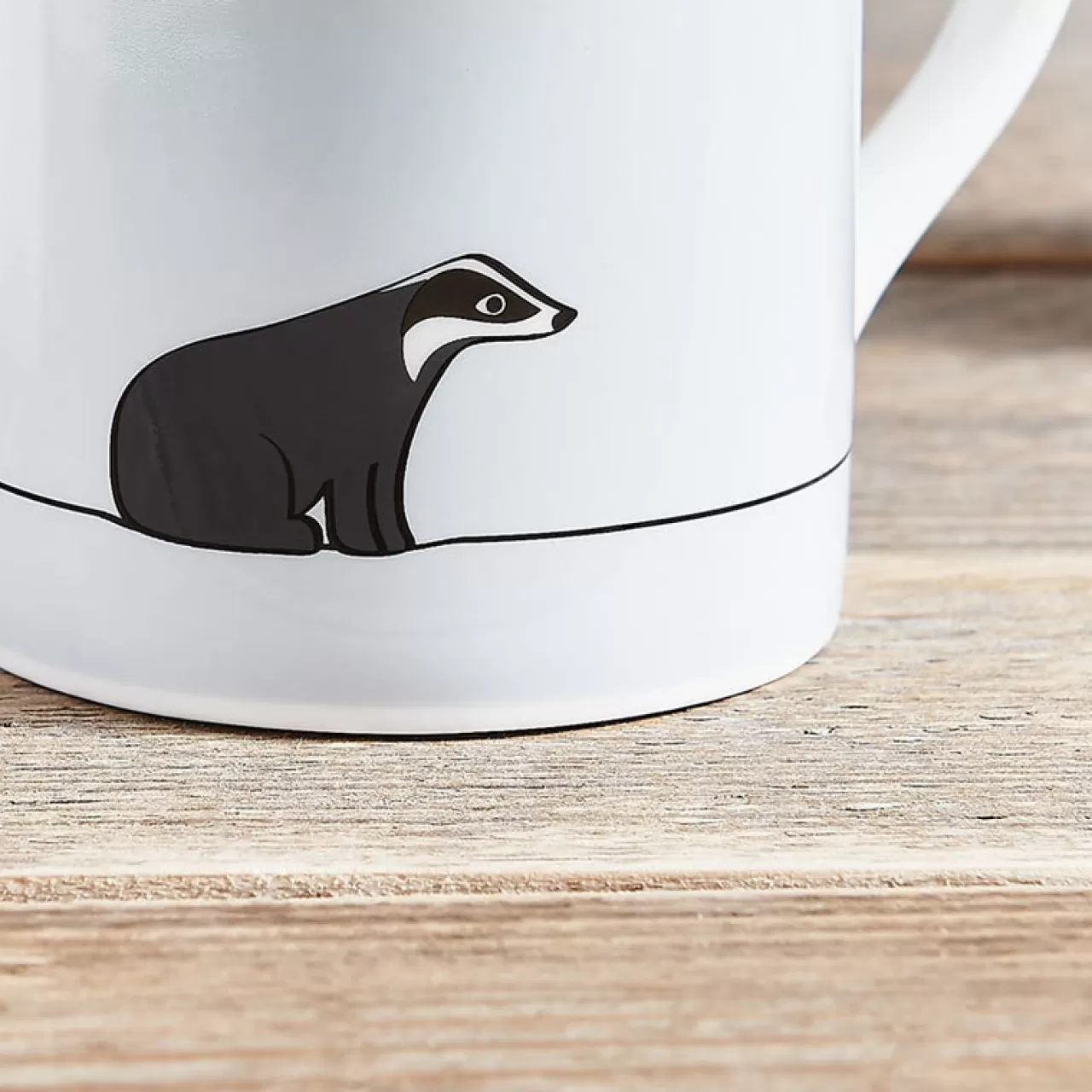 Online Jin Designs Badger Mug