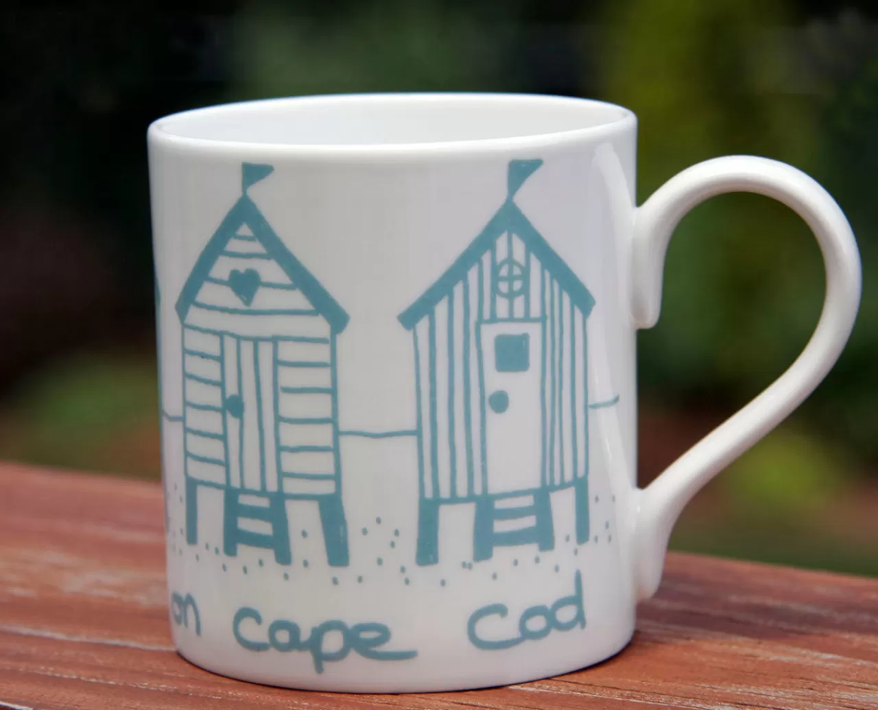 New Stubbs Mugs Beach Hut Turquoise - Beside The Sea On Cape Cod