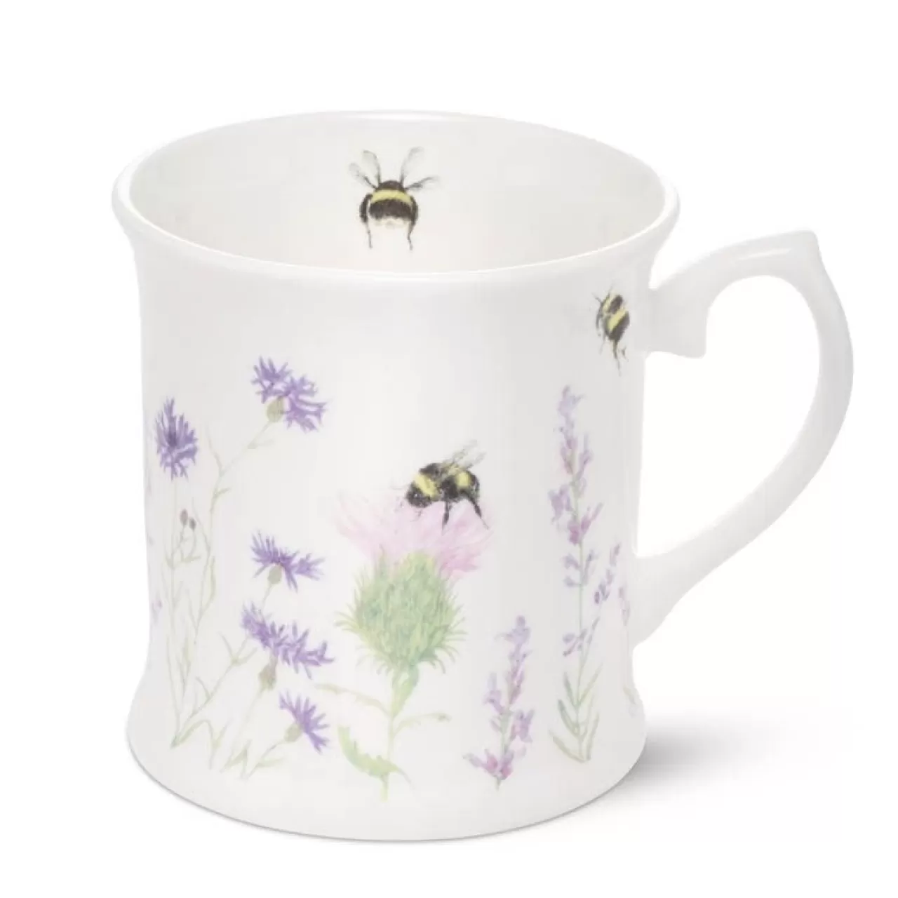 Clearance Mosney Mill Bee & Flower White China Mug