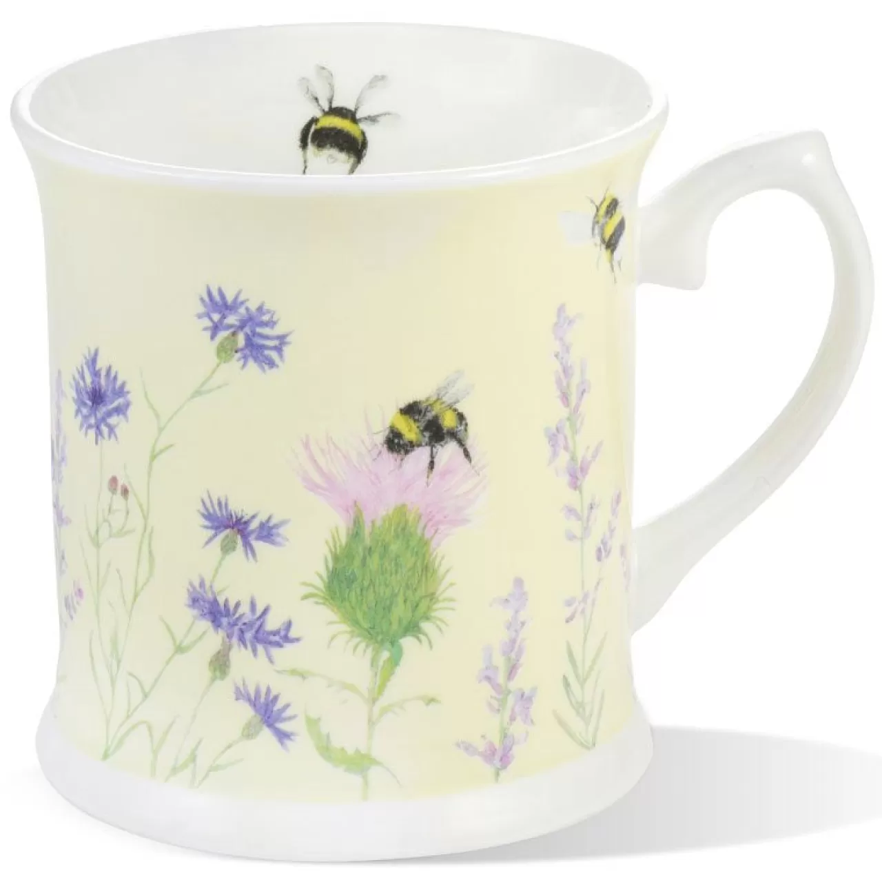 Online Mosney Mill Bee & Flower Yellow China Mug