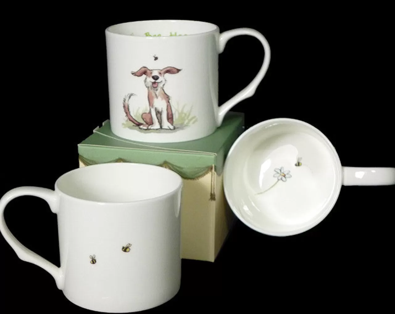 Store Two Bad Mice Bee Happy Large Mug