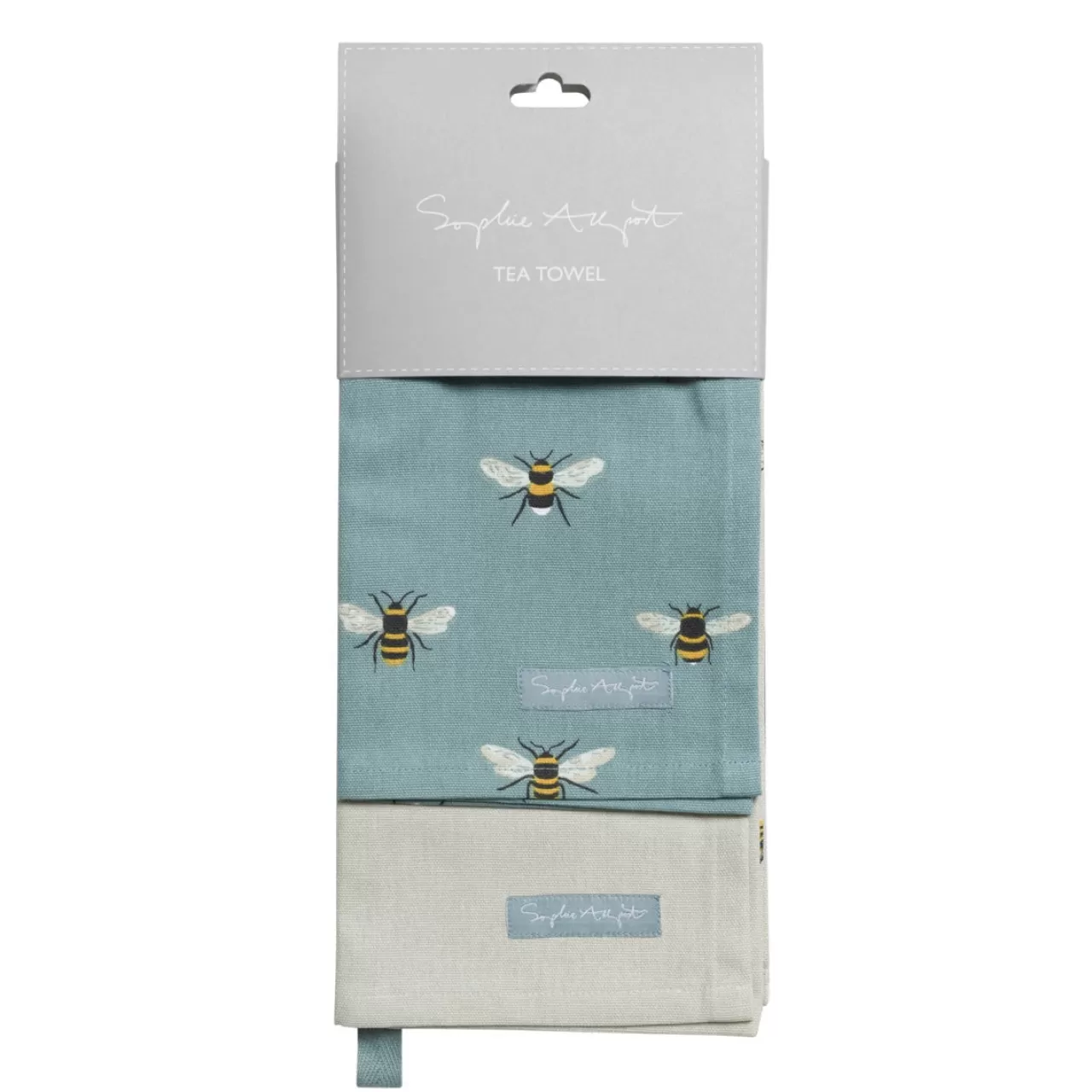 Shop Sophie Allport Bees Teal Tea Towel Set Of 2