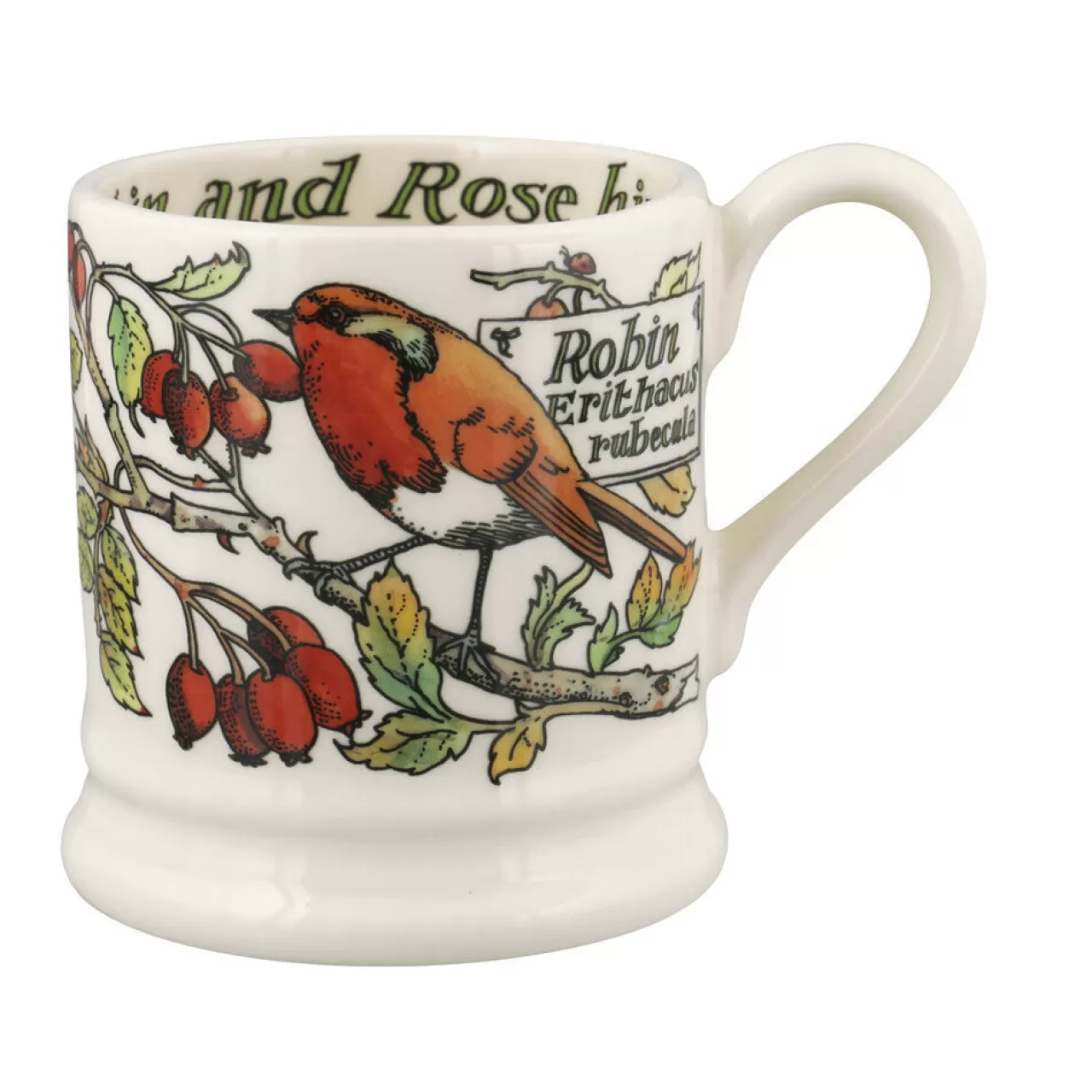 Flash Sale Emma Bridgewater Birds In The Hedgerow Rosehip & Robin 1/2 Pint Mug