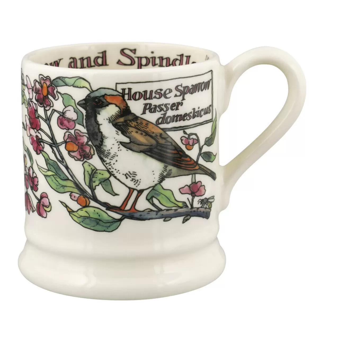 Shop Emma Bridgewater Birds In The Hedgerow Spindle & House Sparrow 1/2 Pint Mug