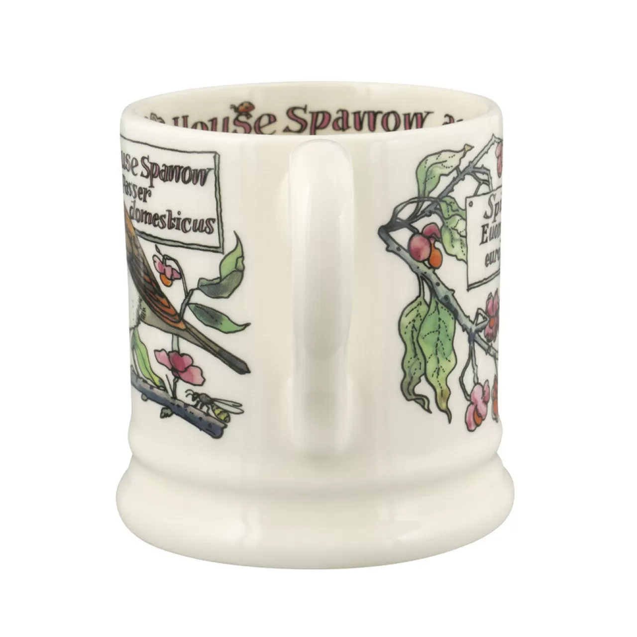 Shop Emma Bridgewater Birds In The Hedgerow Spindle & House Sparrow 1/2 Pint Mug
