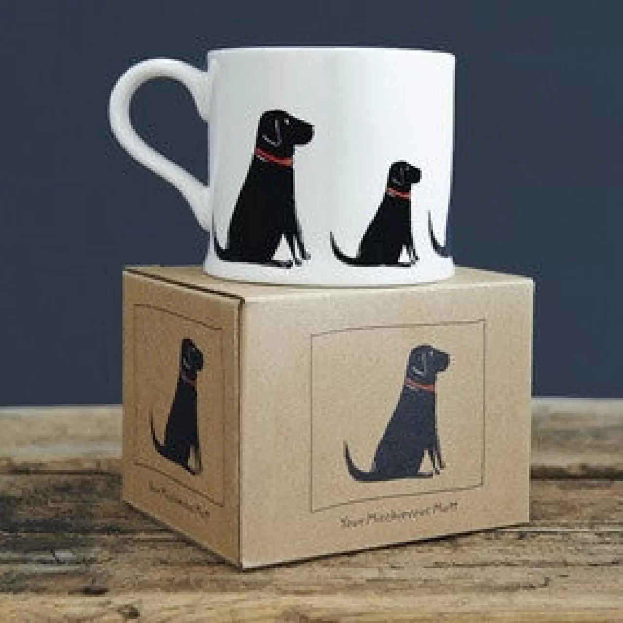 Hot Sweet William Black Labrador Mug Boxed