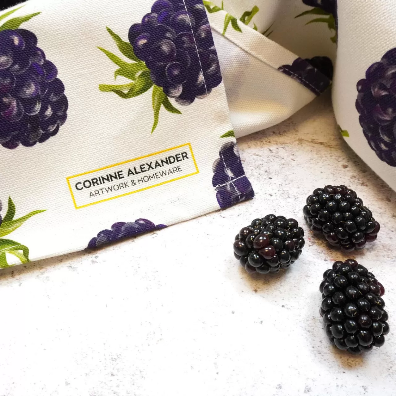 Online Corinne Alexander Blackberry Tea Towel By