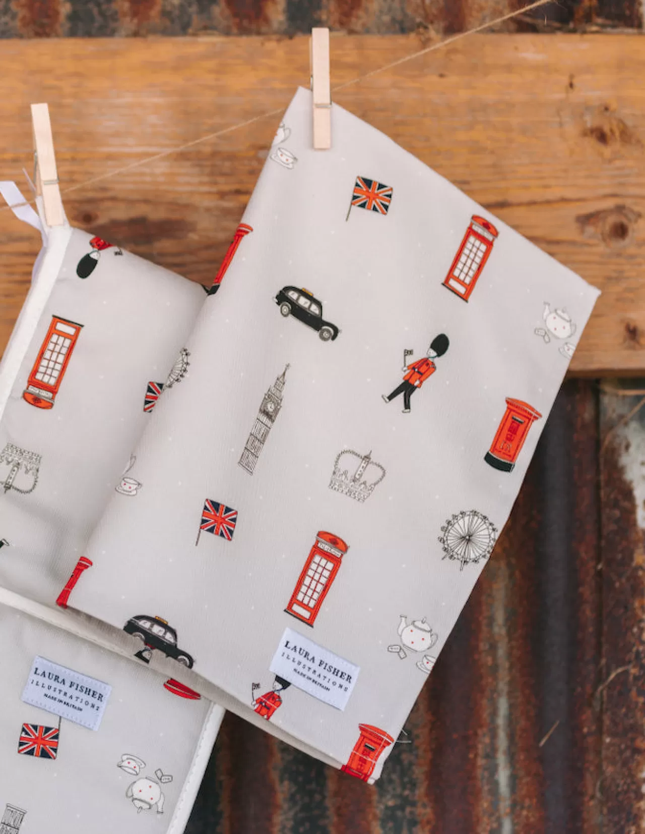 Shop Laura Fisher Bright & British Cotton Tea Towel