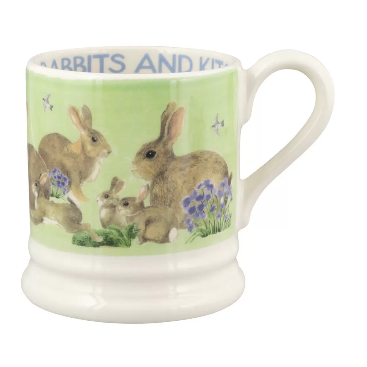 Sale Emma Bridgewater Bright New Morning Rabbits & Kits 1/2 Pint Mug