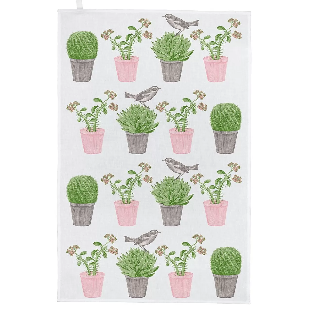 Cheap Thornback & Peel Cactus & Bird Tea Towel