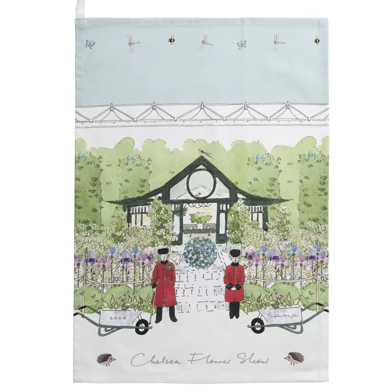 New Sophie Allport Chelsea Flower Show Tea Towel