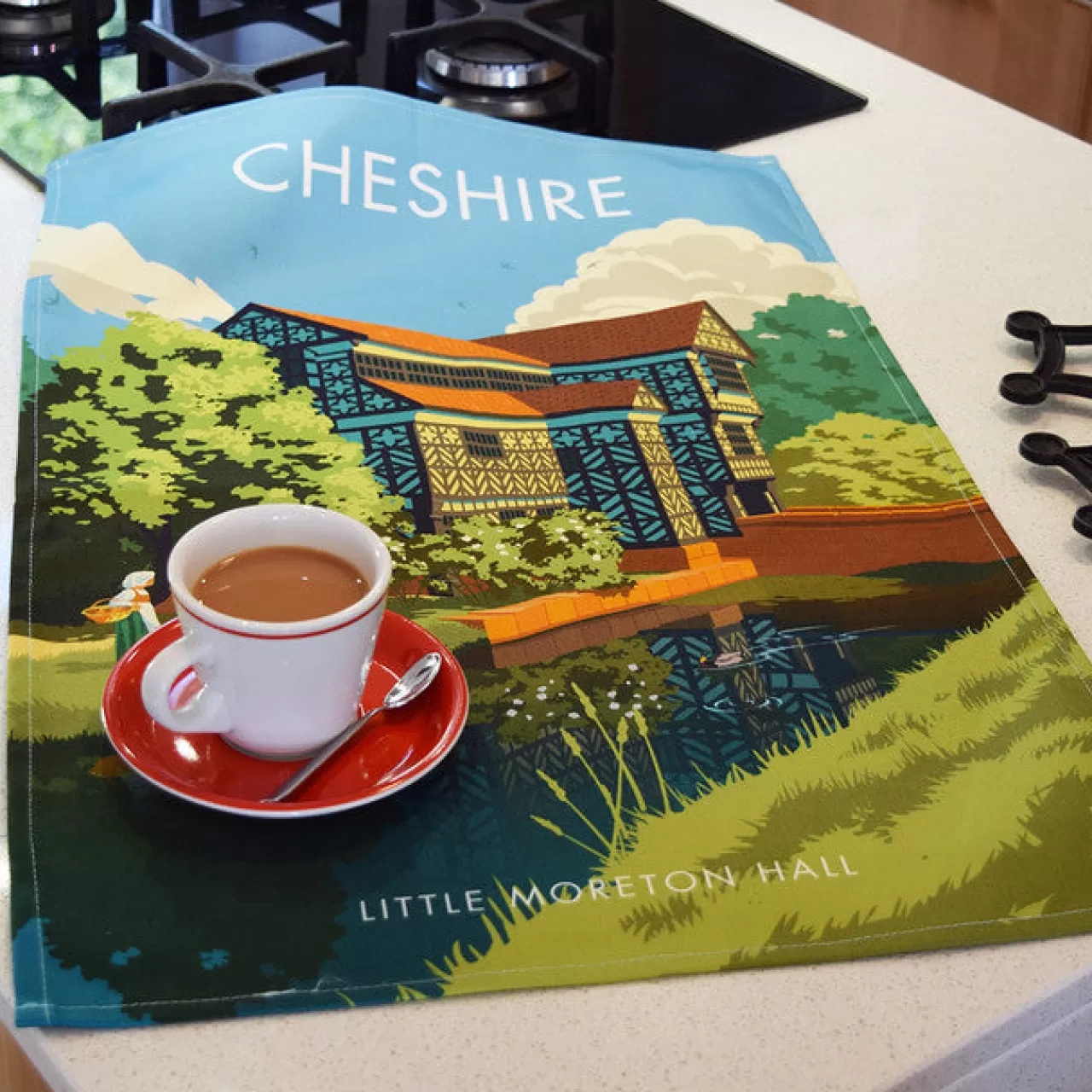 Cheap Town Towels Cheshire Tea Towel