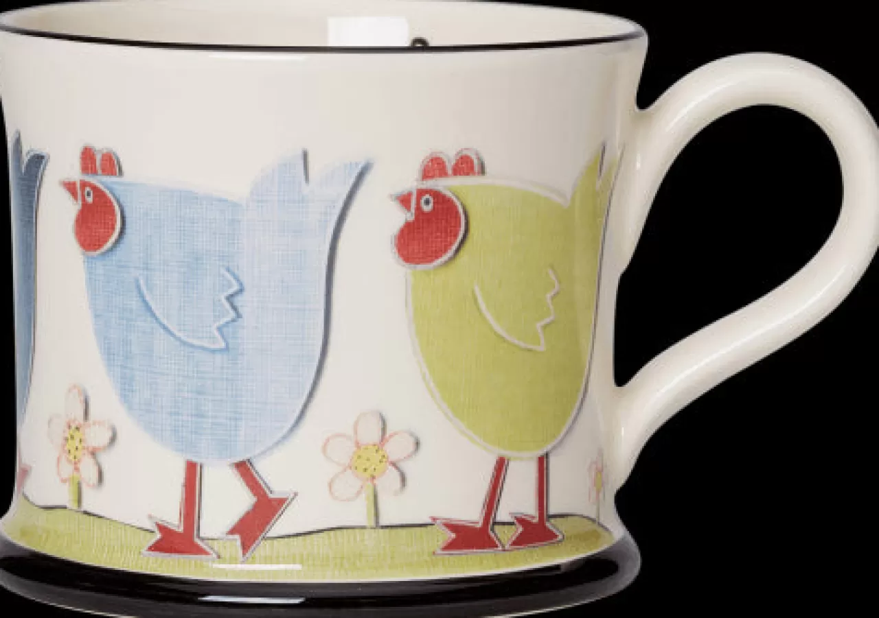 New Moorland Pottery Chicken Run Mug By