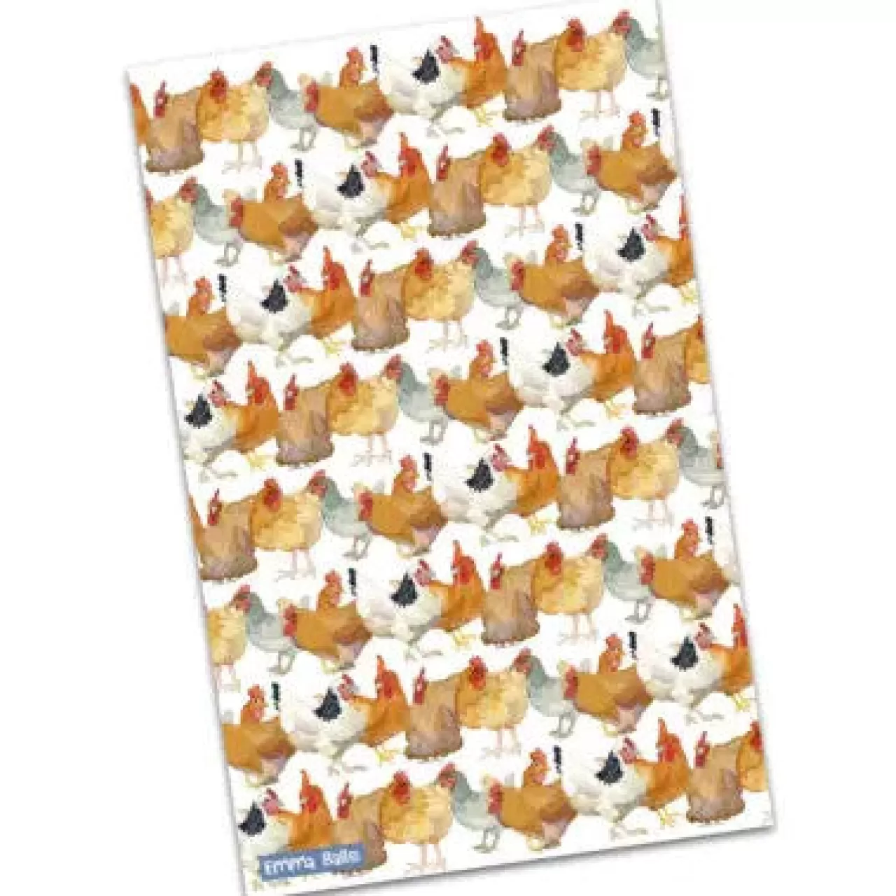 New Emma Ball Chickens Tea Towel