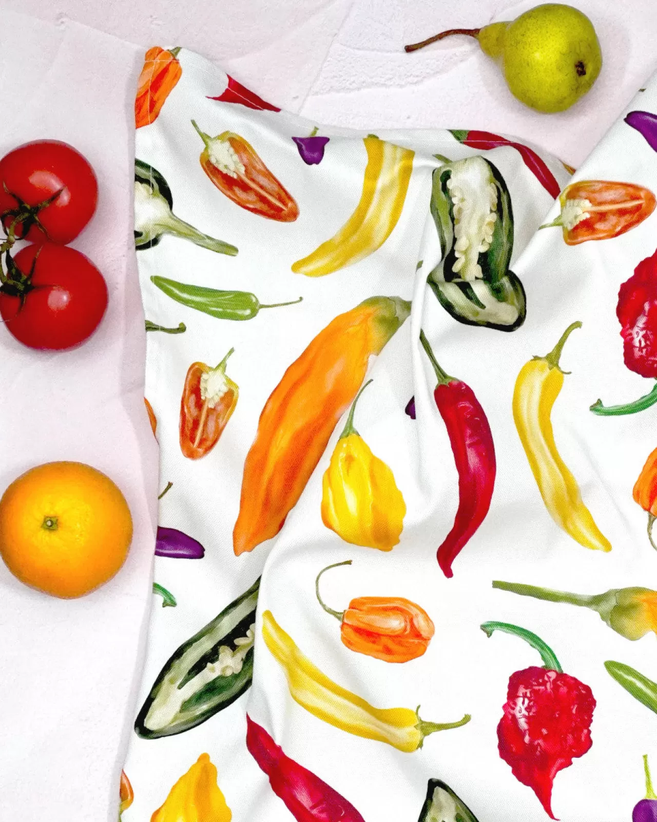 Store Corinne Alexander Chili Tea Towel By