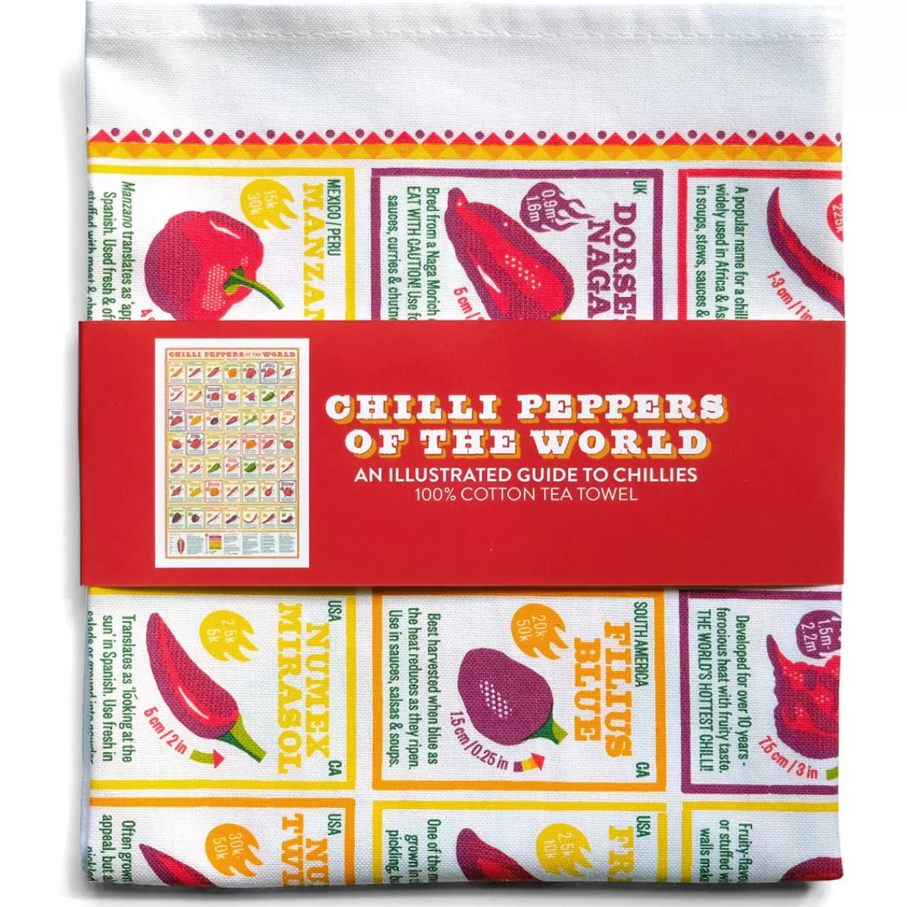 Shop Stuart Gardiner Chilli Peppers Of The World Tea Towel By