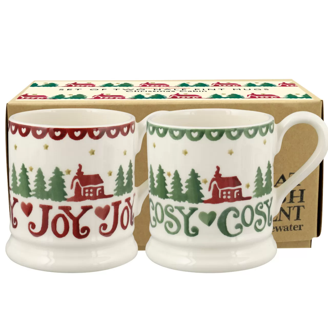 Shop Emma Bridgewater Christmas Cabin Set Of 2 Half Pint Mugs