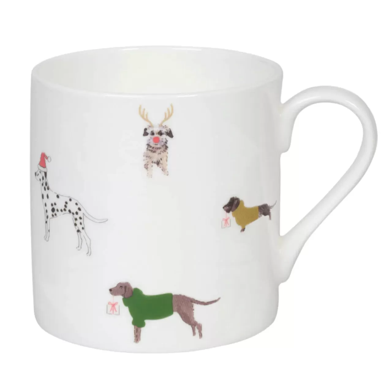 Clearance Sophie Allport Christmas Dogs Mug