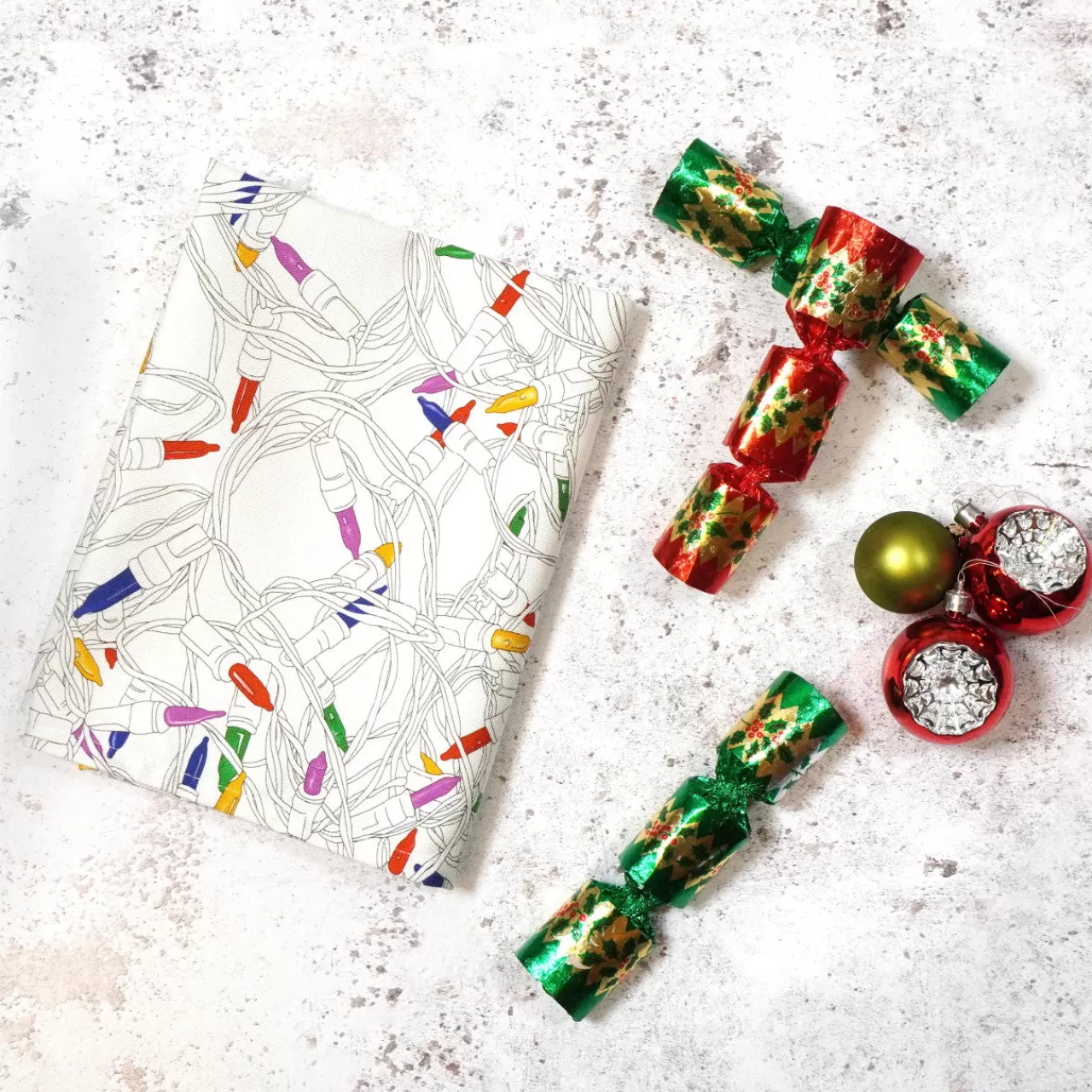 Discount Corinne Alexander Christmas Lights Tea Towel By