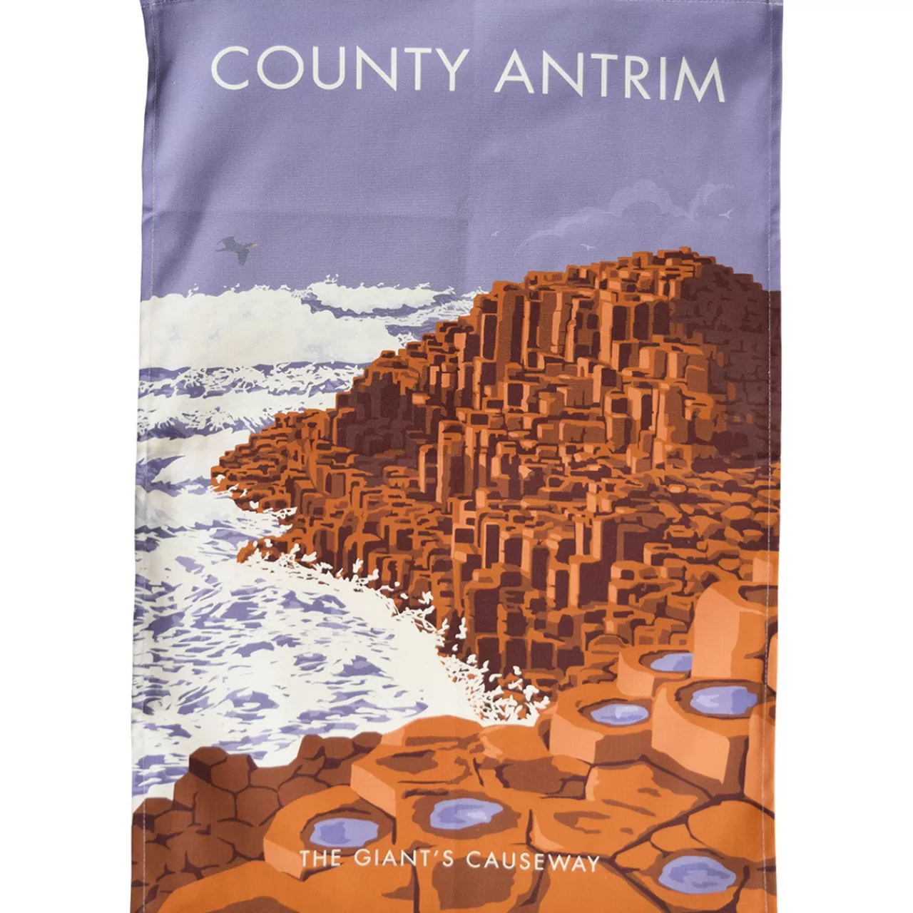 Hot Town Towels County Antrim Tea Towel