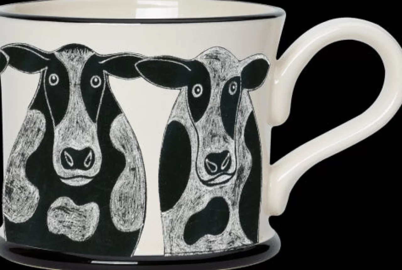 Sale Moorland Pottery Cow Mug By