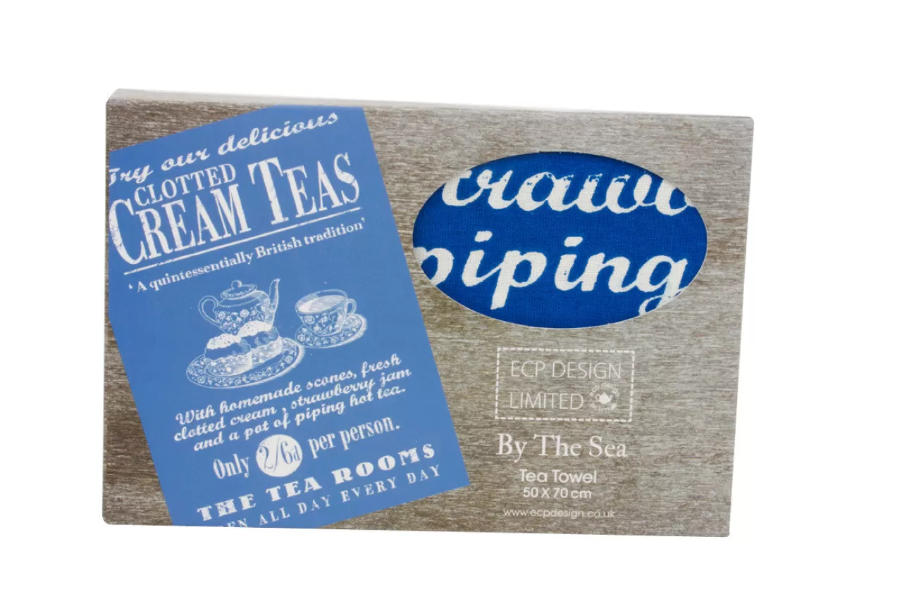 Fashion Martin Wiscombe Cream Tea By The Sea Tea Towel