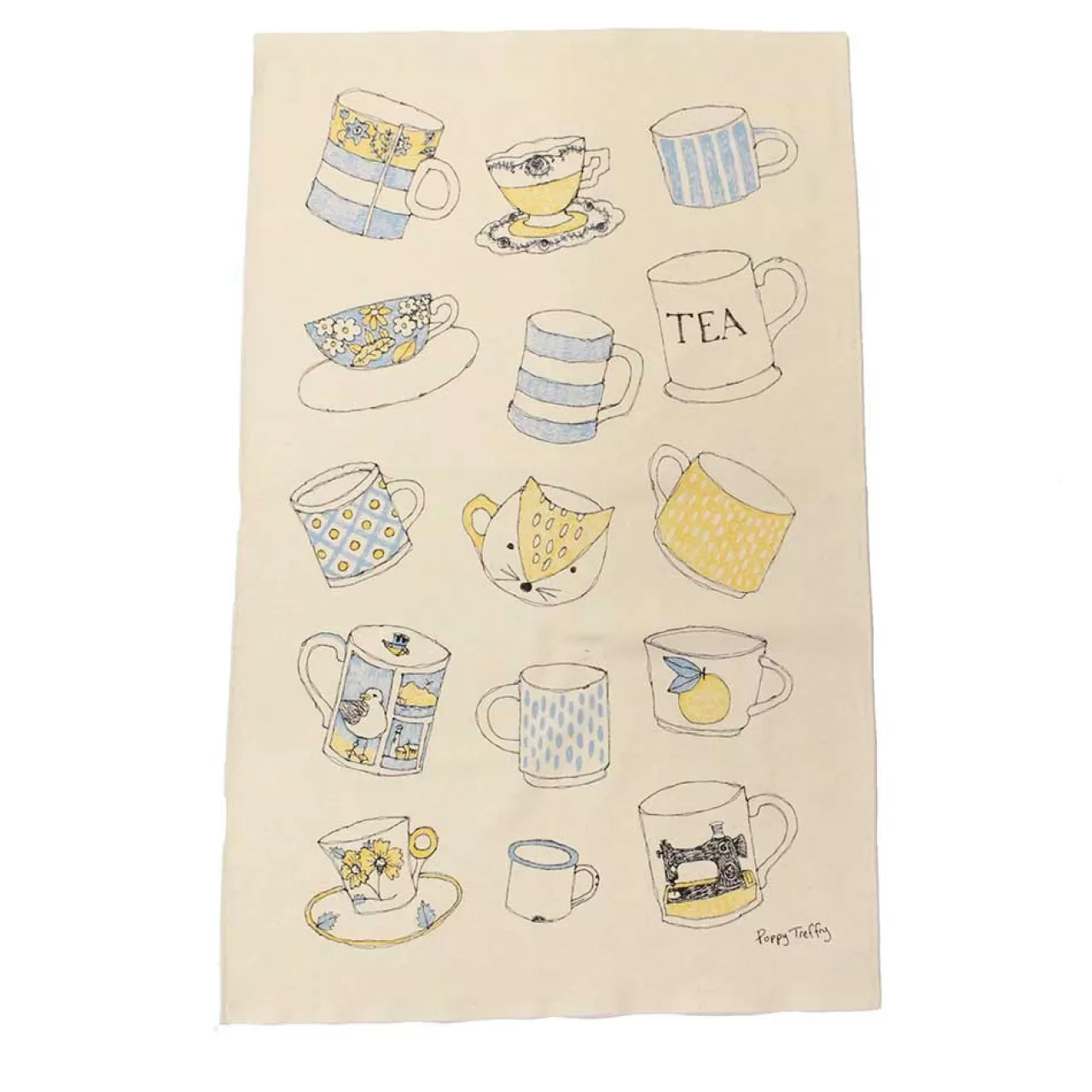 Discount Poppy Treffry Cups And Mugs Tea Towel