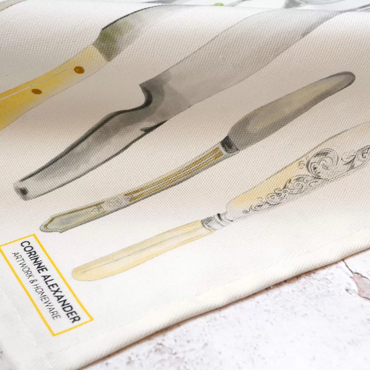 Outlet Corinne Alexander Cutlery Draw Tea Towel By
