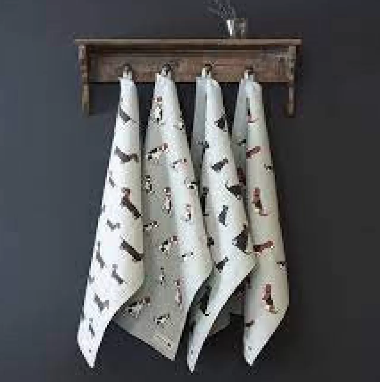 Flash Sale Sweet William Dalmation Tea Towel