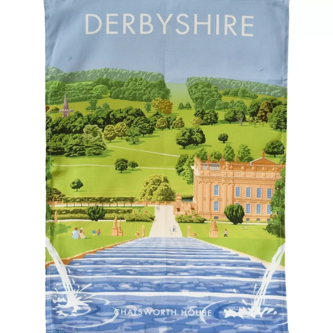 Store Town Towels Derbyshire - Chatsworth House Tea Towel