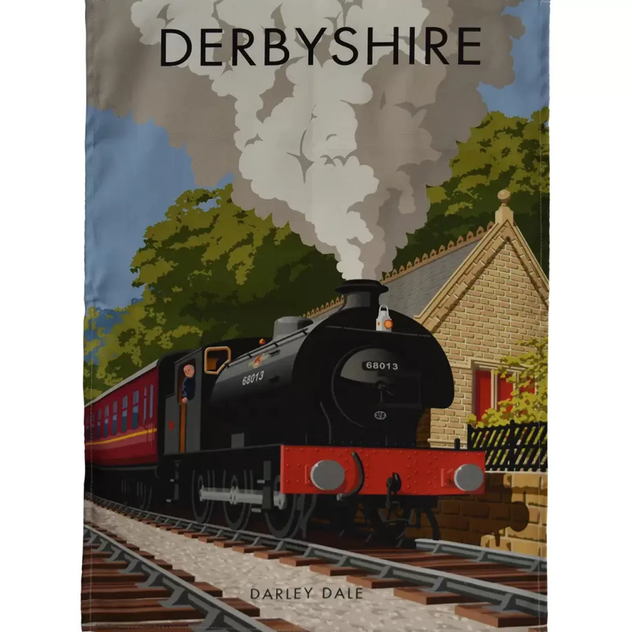 Clearance Town Towels Derbyshire - Darley Dale Tea Towel