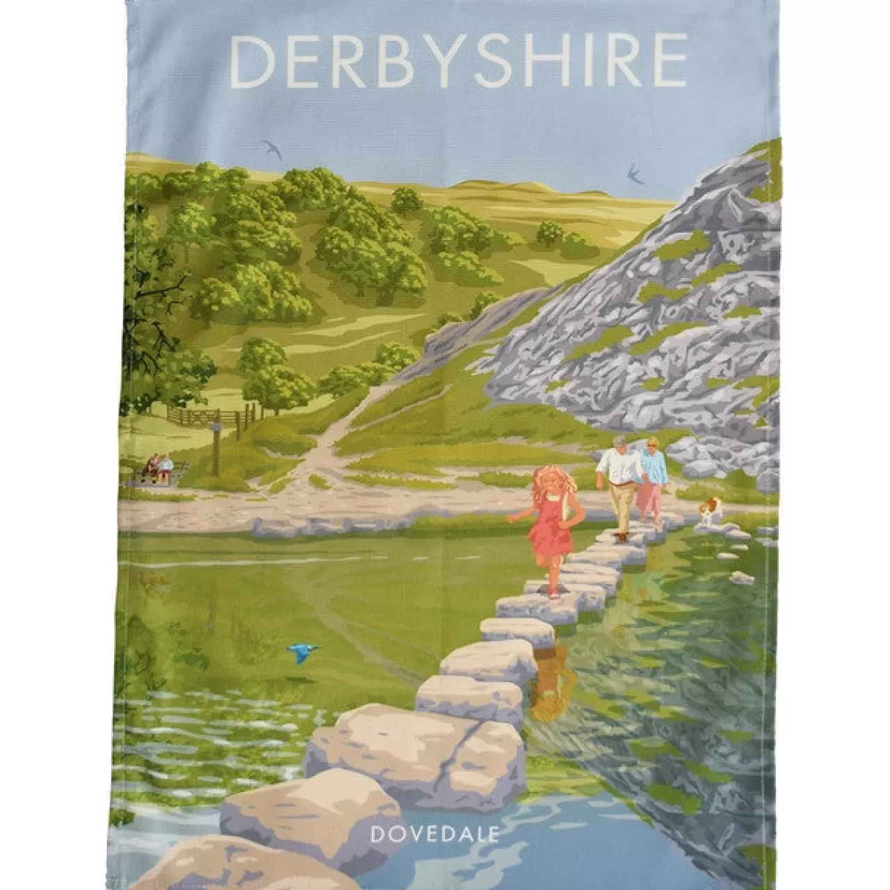 Hot Town Towels Derbyshire - Dovedale Tea Towel