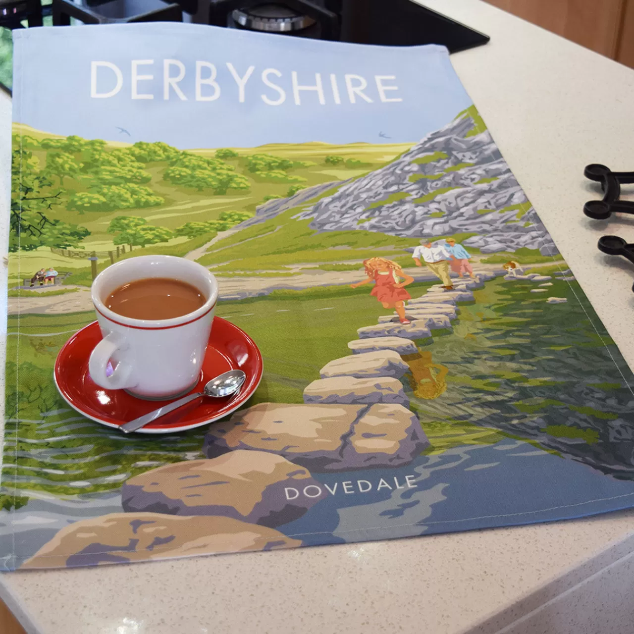 Hot Town Towels Derbyshire - Dovedale Tea Towel