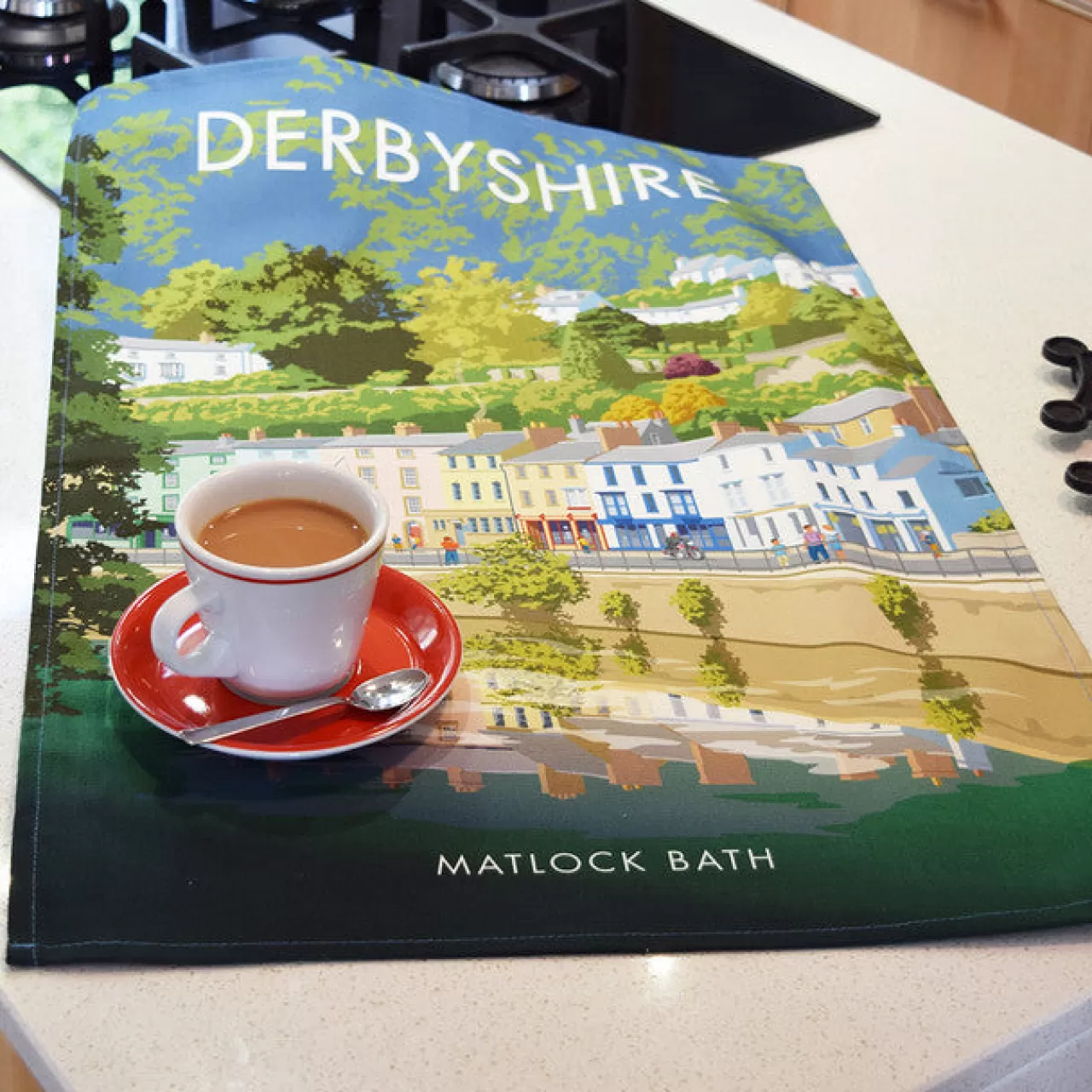 Sale Town Towels Derbyshire - Matlock Bath Tea Towel