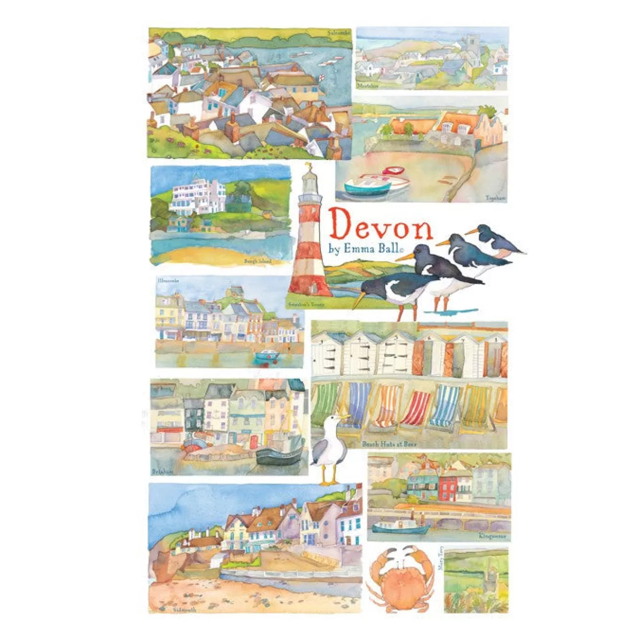 New Emma Ball Devon By Tea Towel