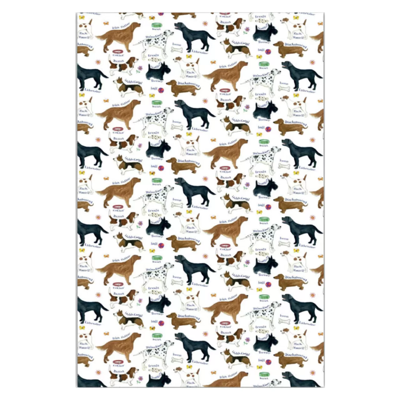 Online Samuel Lamont Dog Breeds Cotton Tea Towel