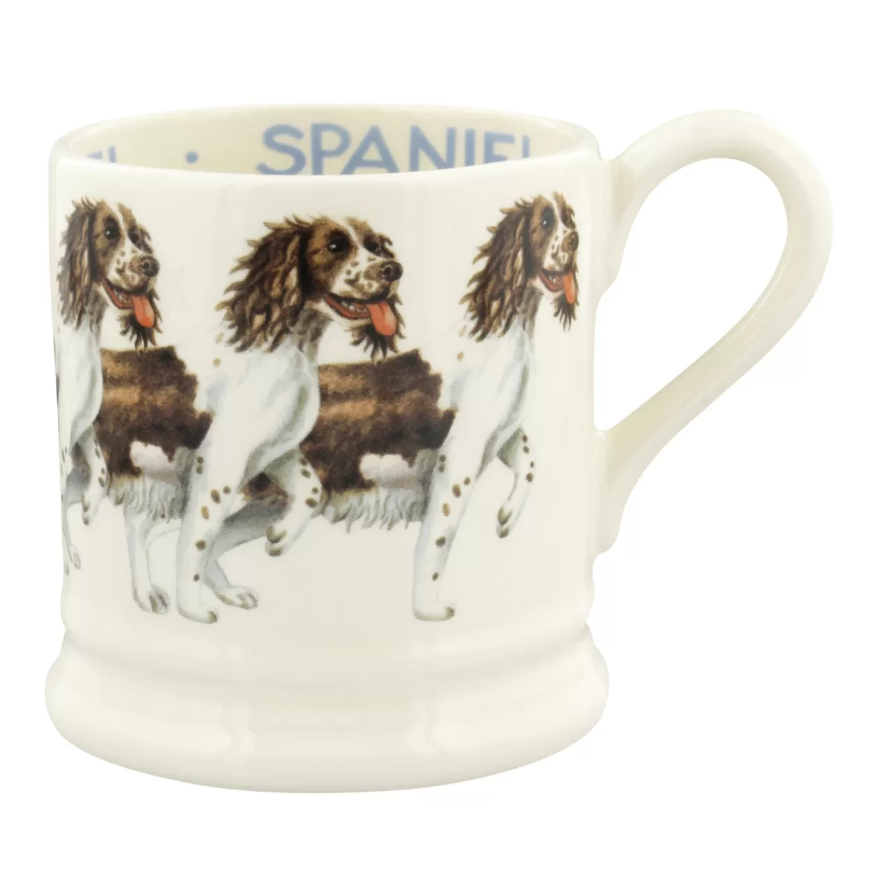 Clearance Emma Bridgewater Dogs Brown & Cream Spaniel 1/2 Pint Mug