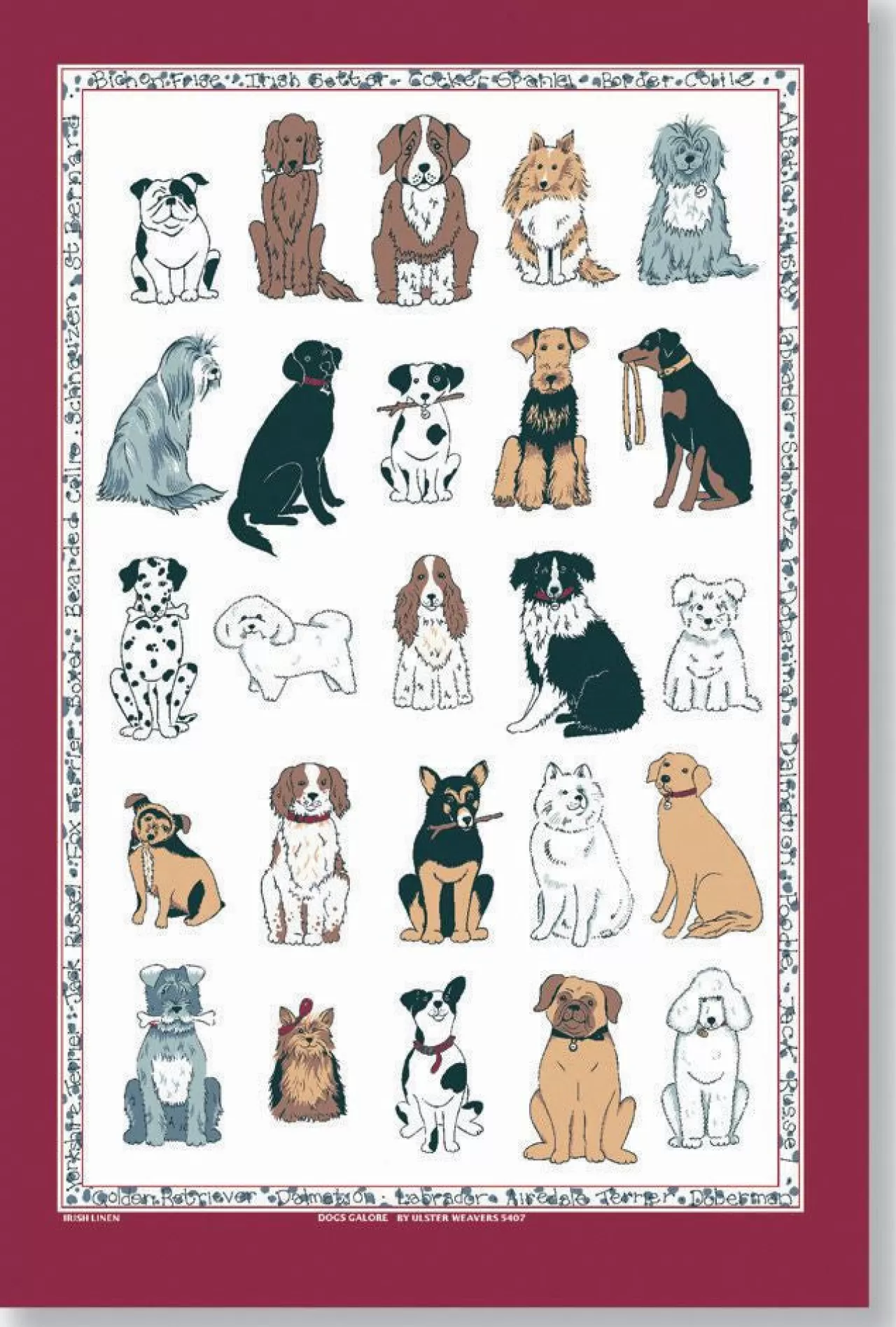 Outlet Ulster Weavers Dogs Galore Tea Towel