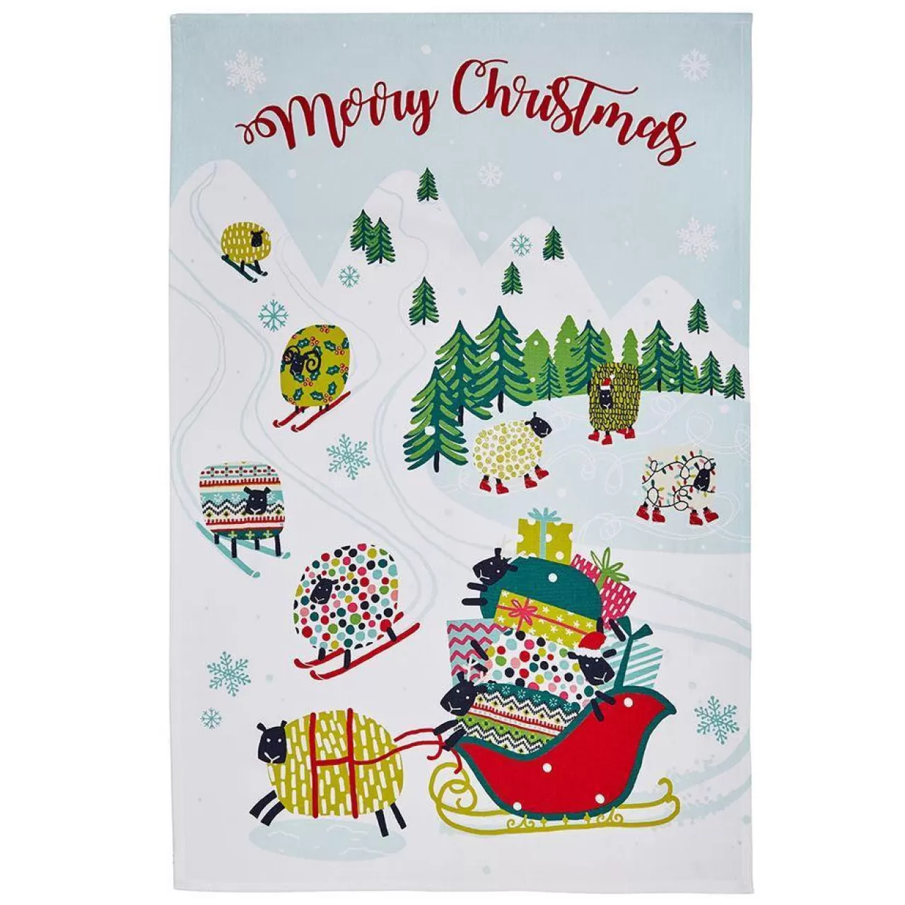 Store Ulster Weavers Dotty Dashing Through The Snow Cotton Tea Towel