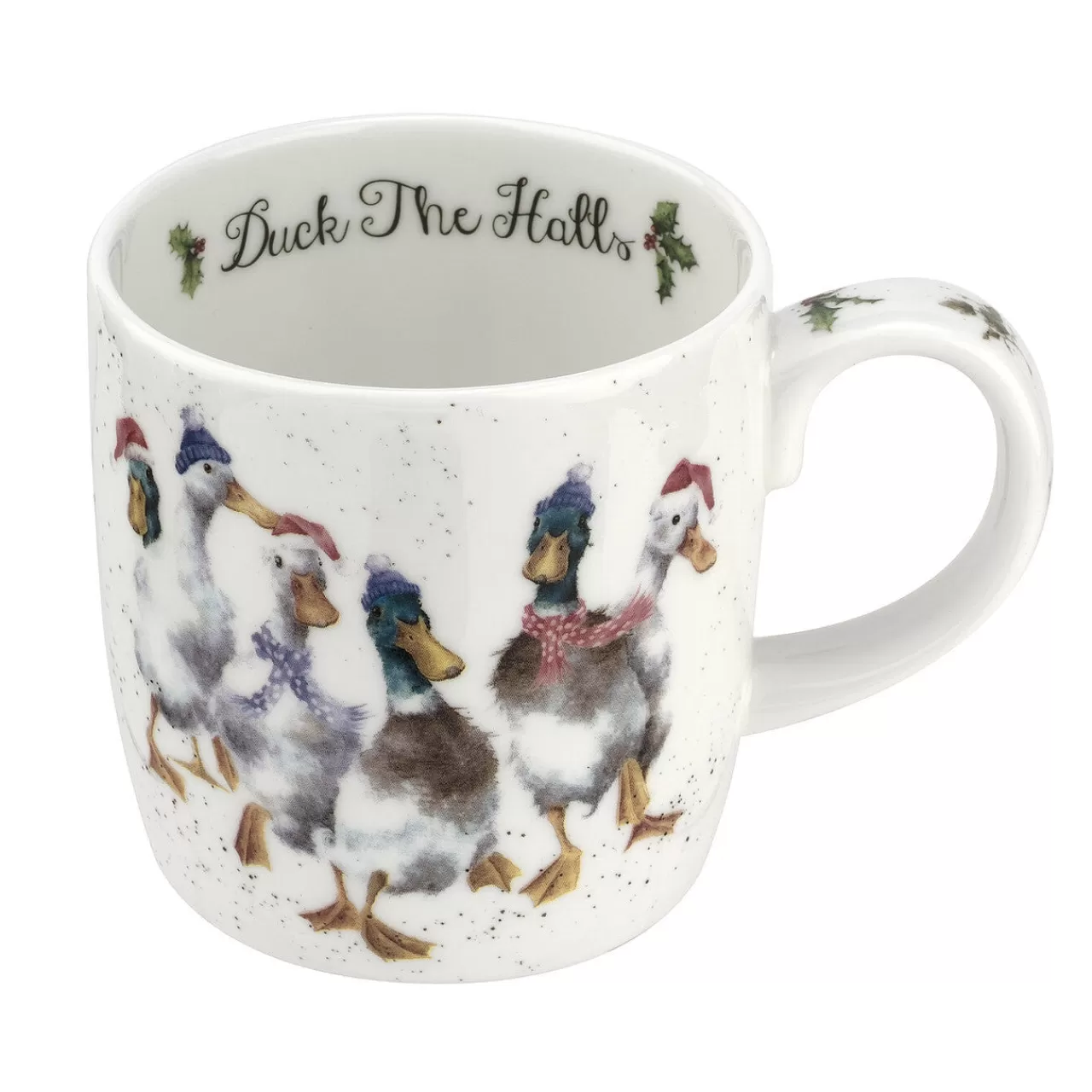 Store Wrendale Designs Duck The Halls' Bone China Mug