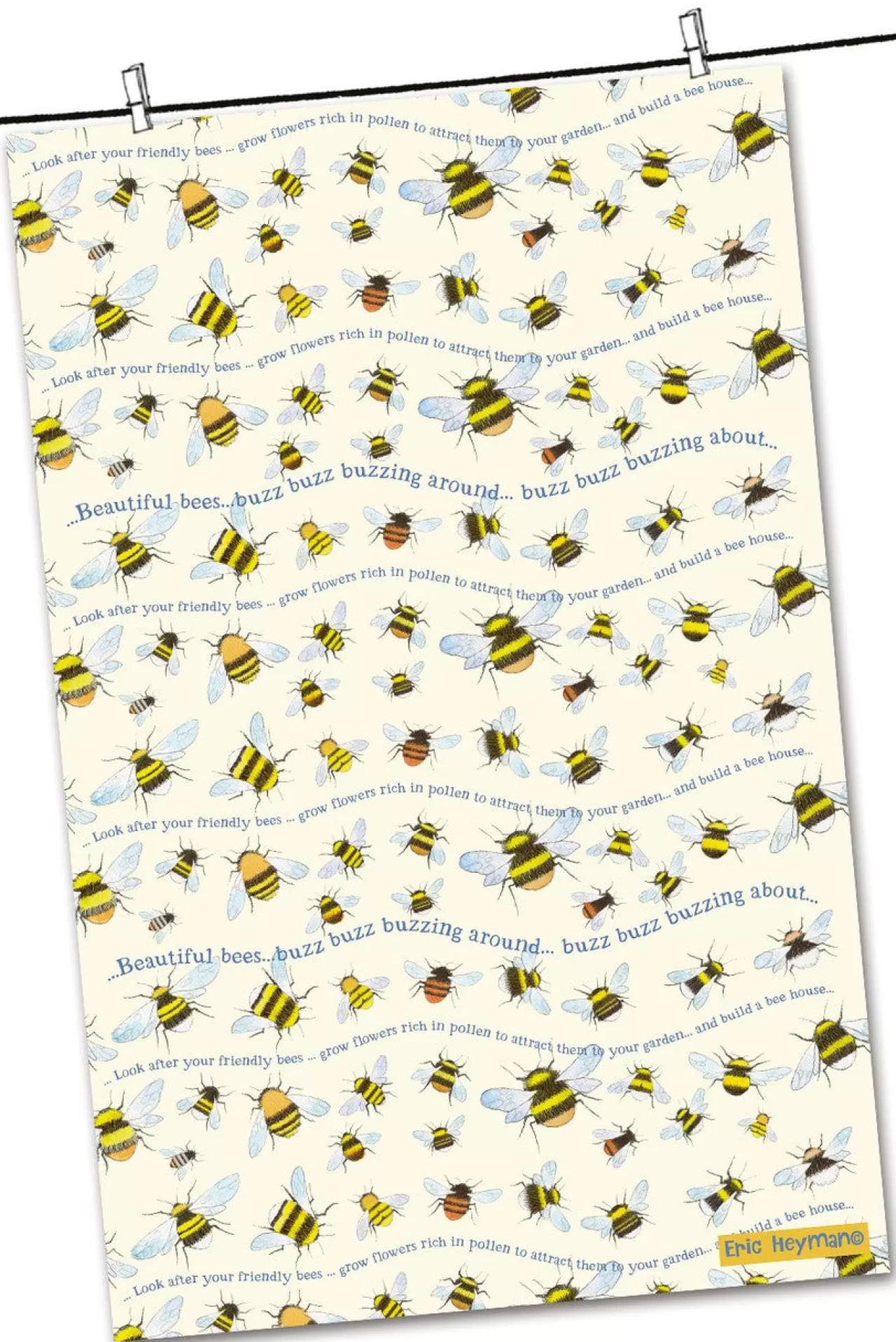 Hot Emma Ball Bees Tea Towel