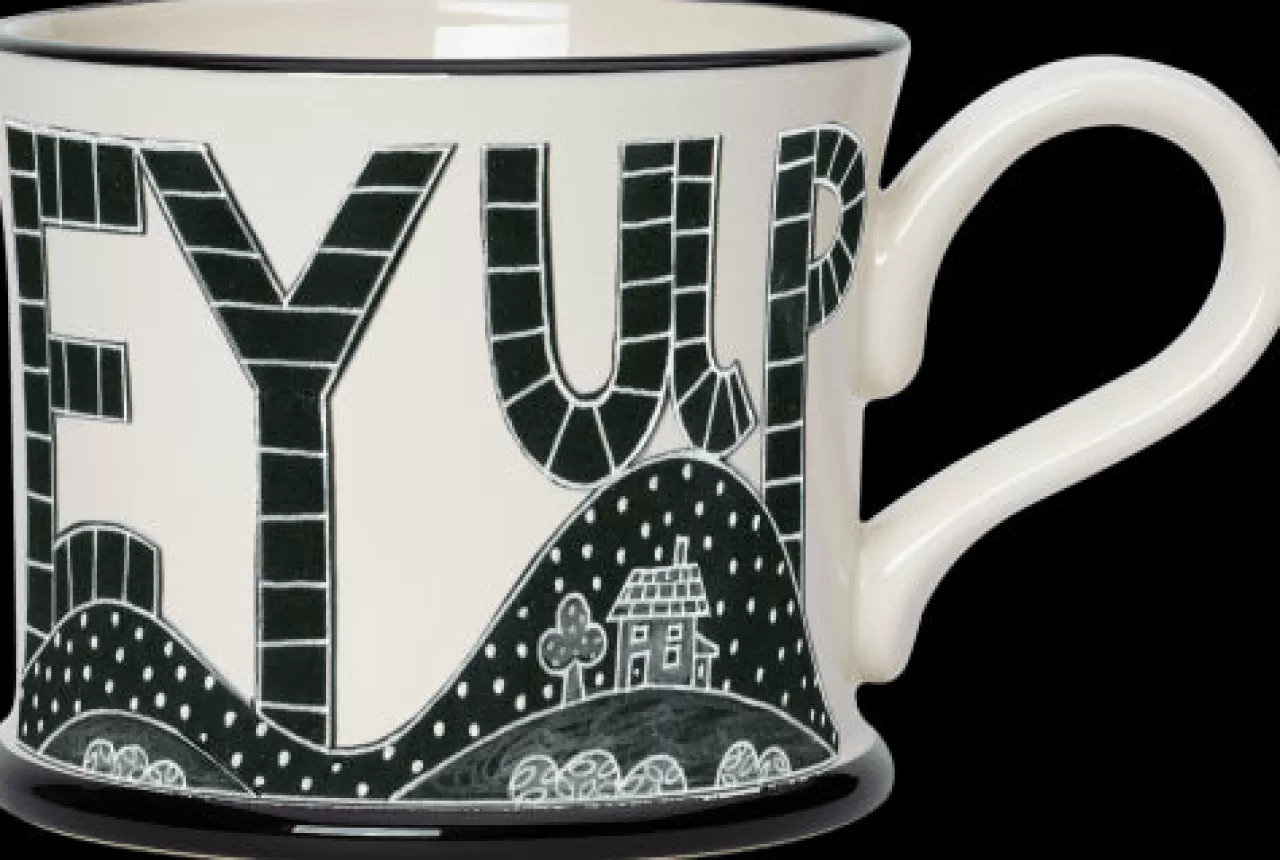 Cheap Moorland Pottery Ey Up Mug By