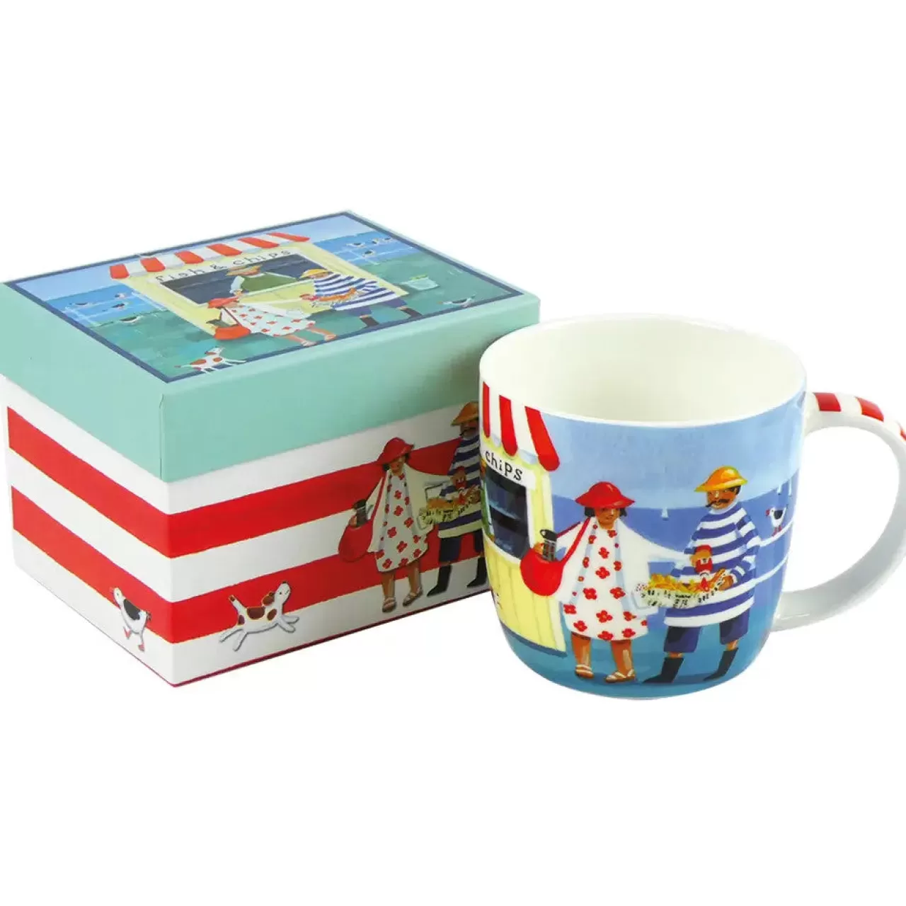 Cheap Emma Ball Fish & Chips Bone China Mug (Boxed)