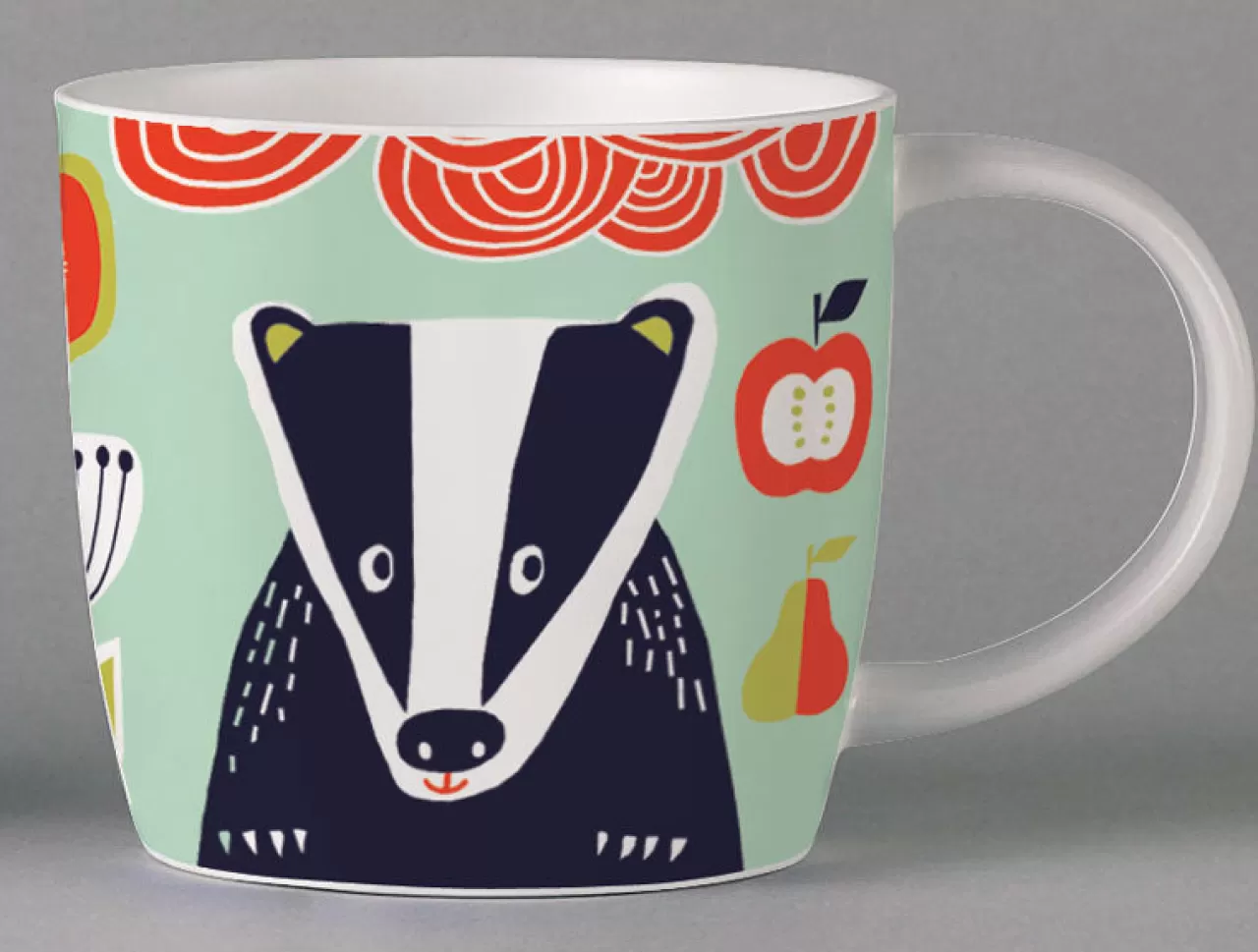 Outlet Repeat Repeat Folkland Badger Mug - Blue