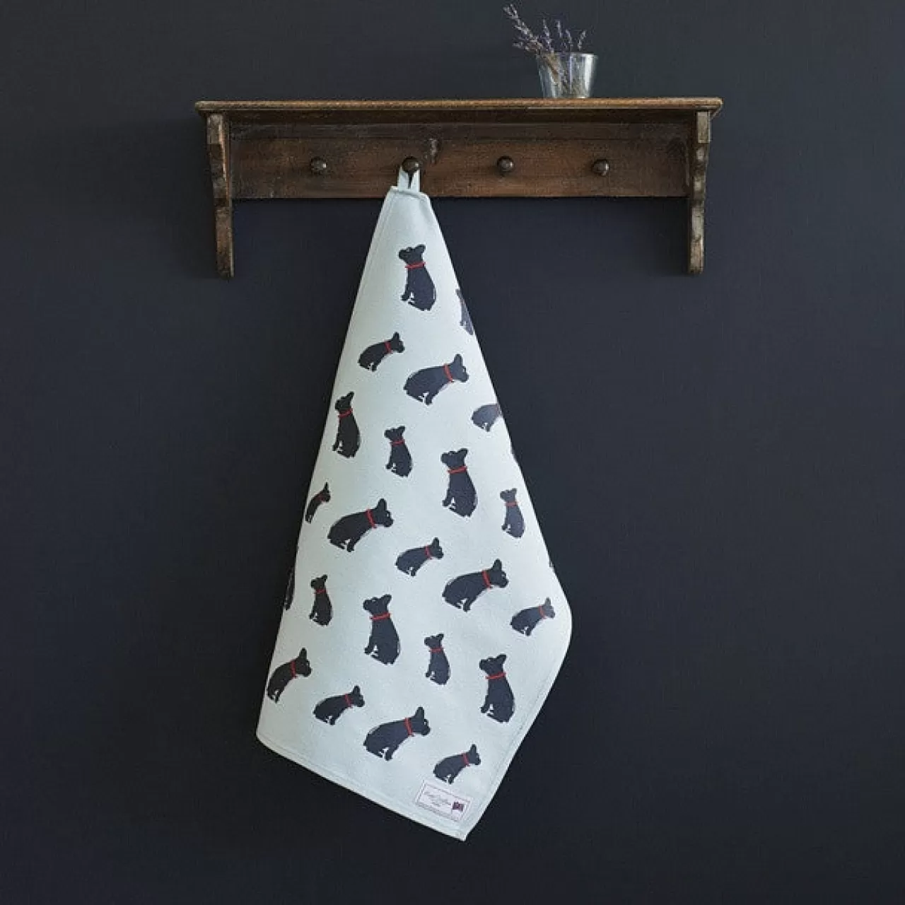 Clearance Sweet William French Bulldog Tea Towel