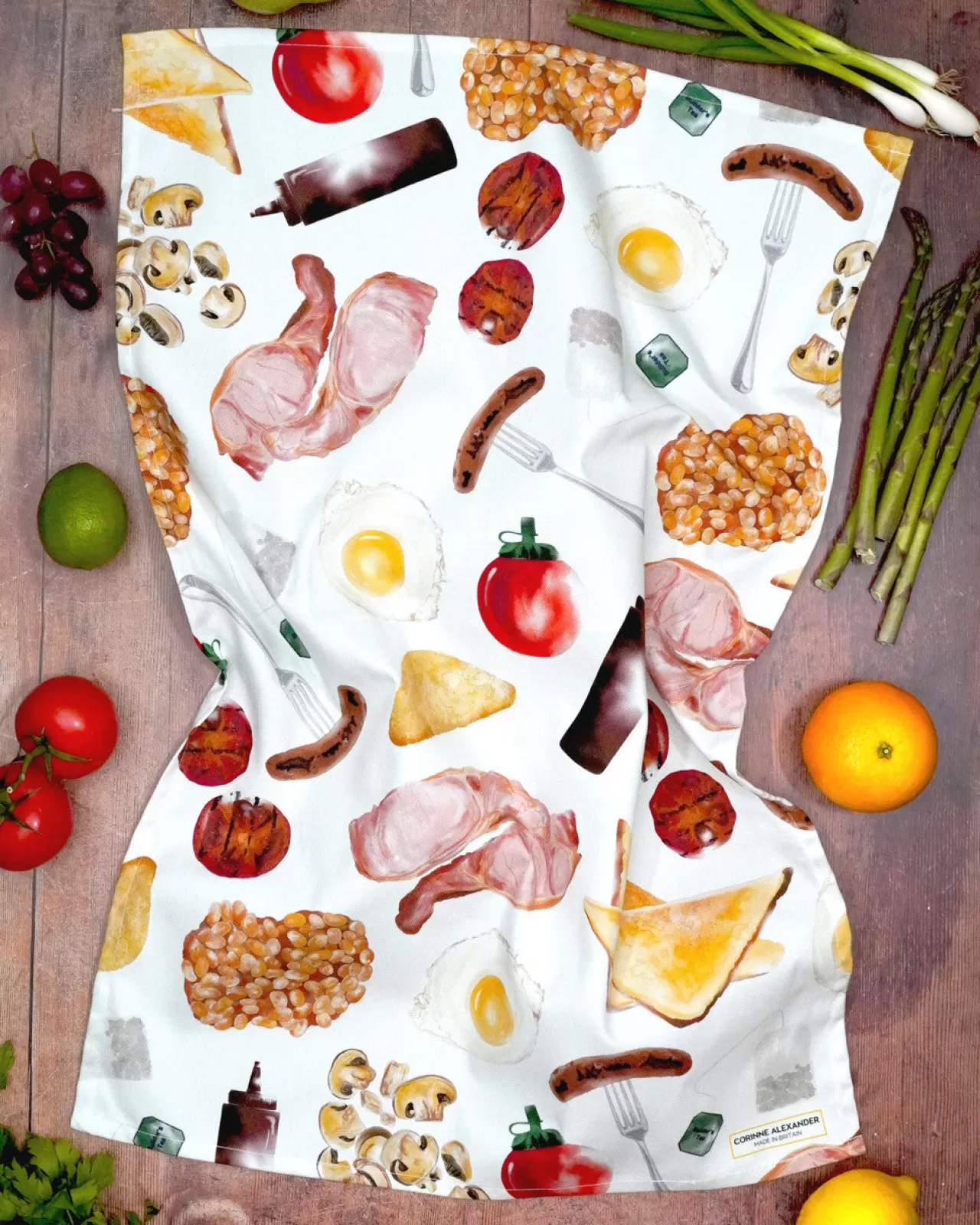 Best Sale Corinne Alexander Full English Tea Towel By